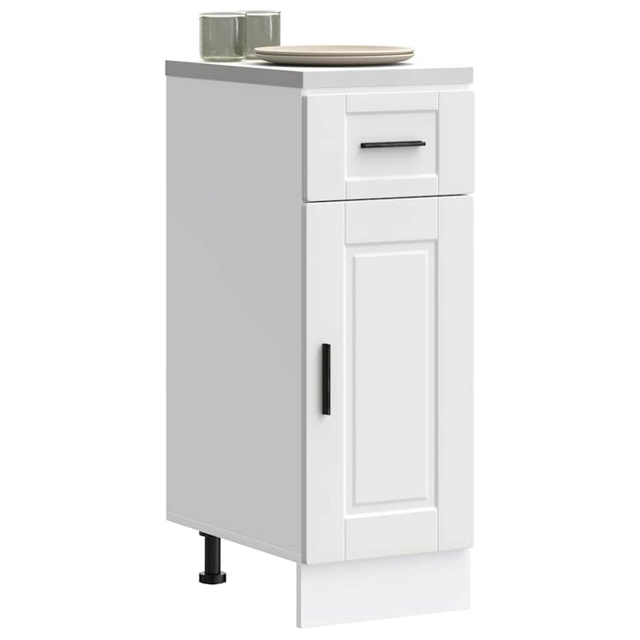 Kitchen Base Cabinet Porto White Engineered Wood Nptkti