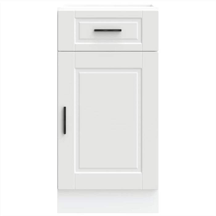 Kitchen Base Cabinet Porto White Engineered Wood Nptkai