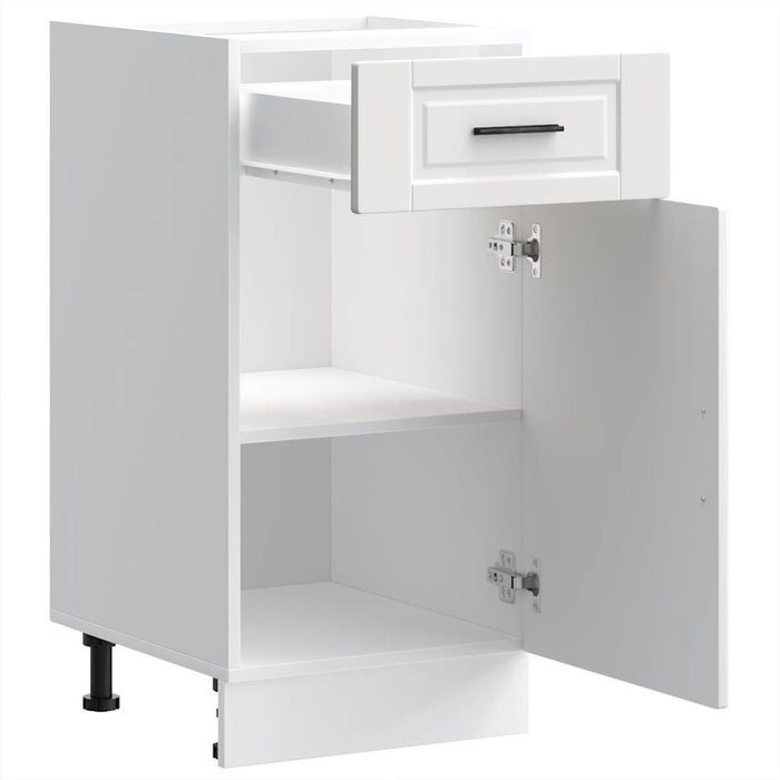 Kitchen Base Cabinet Porto White Engineered Wood Nptkai