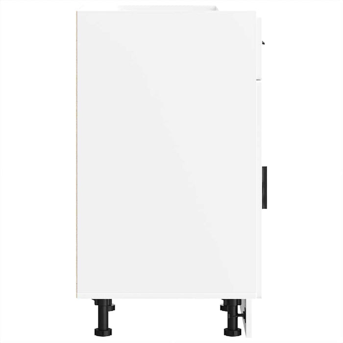 Kitchen Base Cabinet Porto White Engineered Wood Nptkai