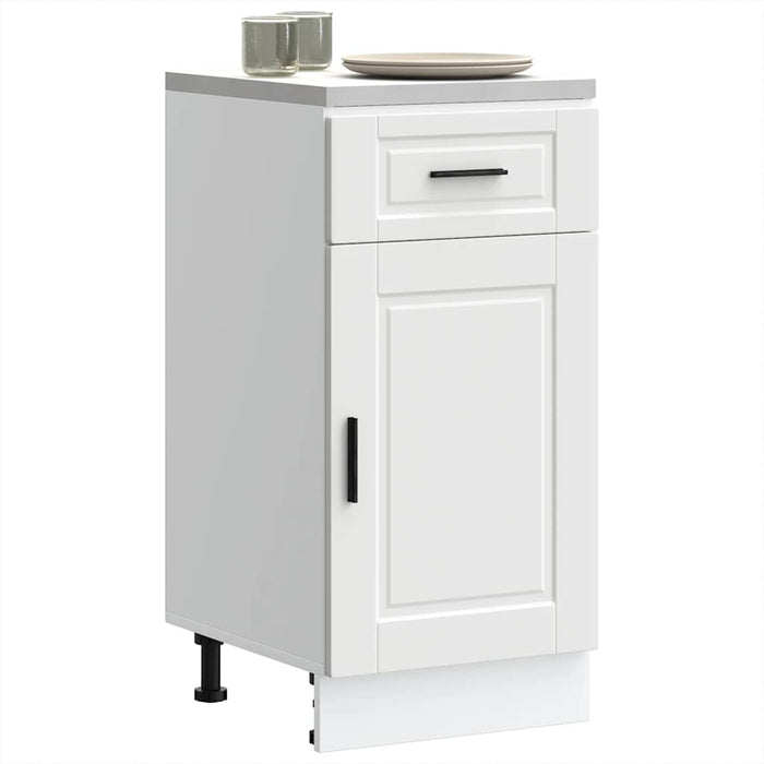Kitchen Base Cabinet Porto White Engineered Wood Nptkai