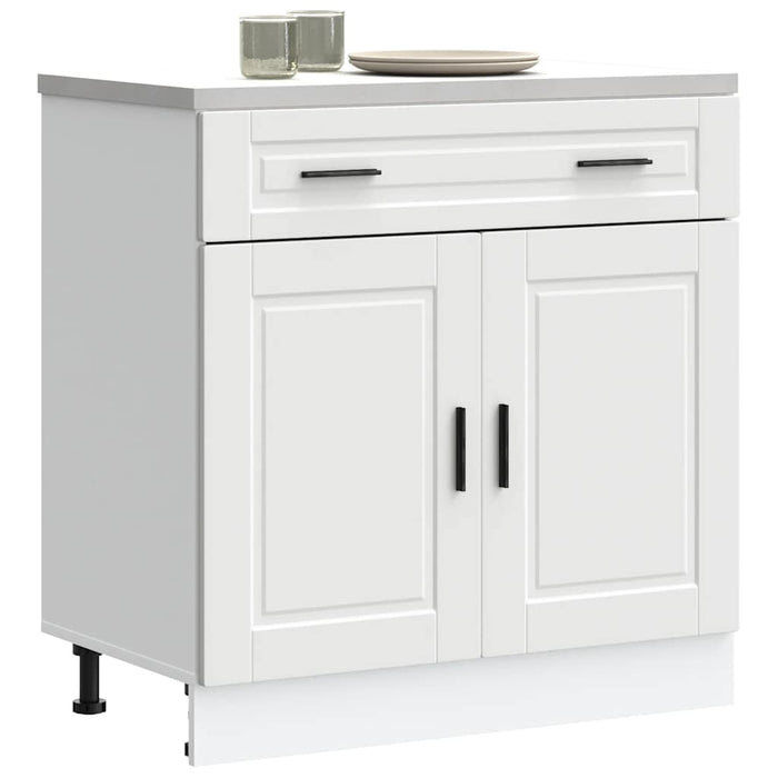 Kitchen Base Cabinet Porto White Engineered Wood Nptkii