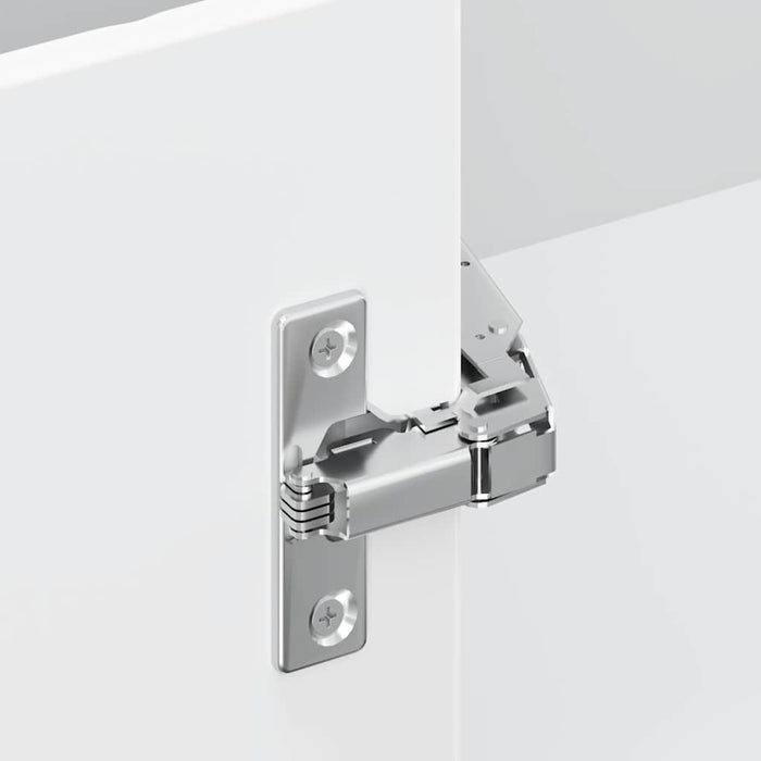 Kitchen Corner Base Cabinet Porto Glossy Look White Engineered Wood Nptknk