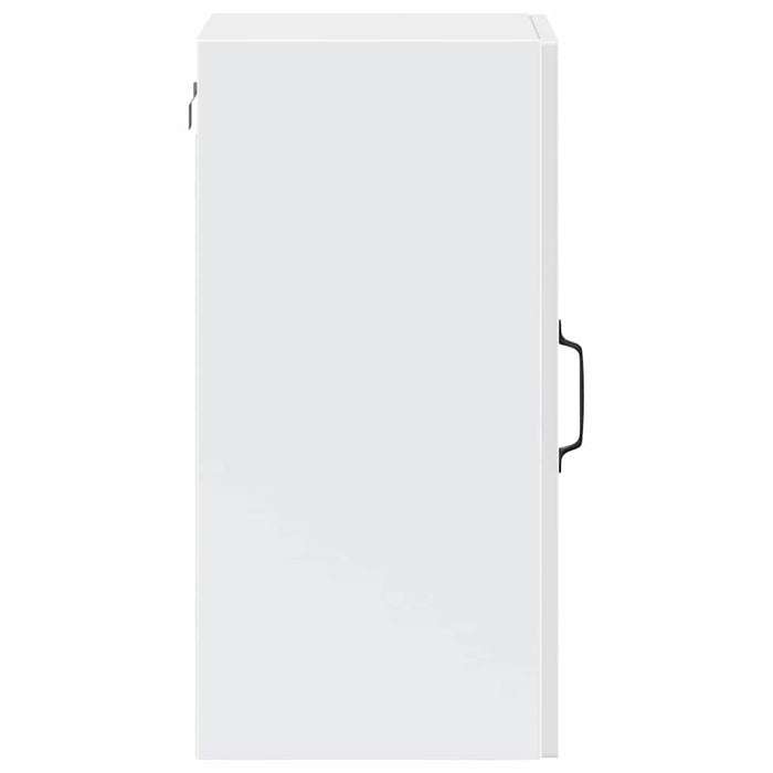 Kitchen Wall Cabinet With Glass Door Porto Glossy Look White Npabbk