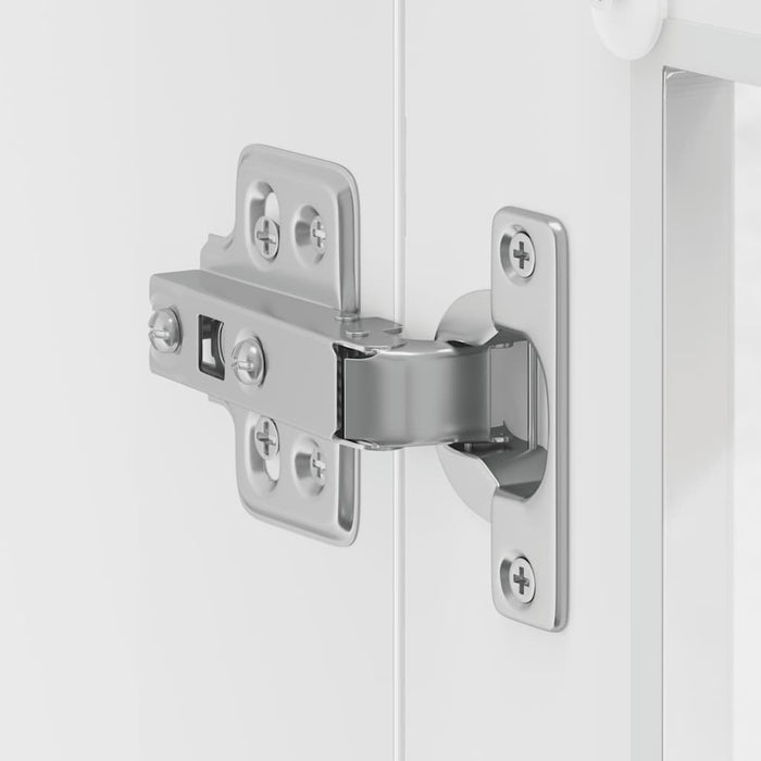 Kitchen Wall Cabinet With Glass Door Porto Glossy Look White Npabbk