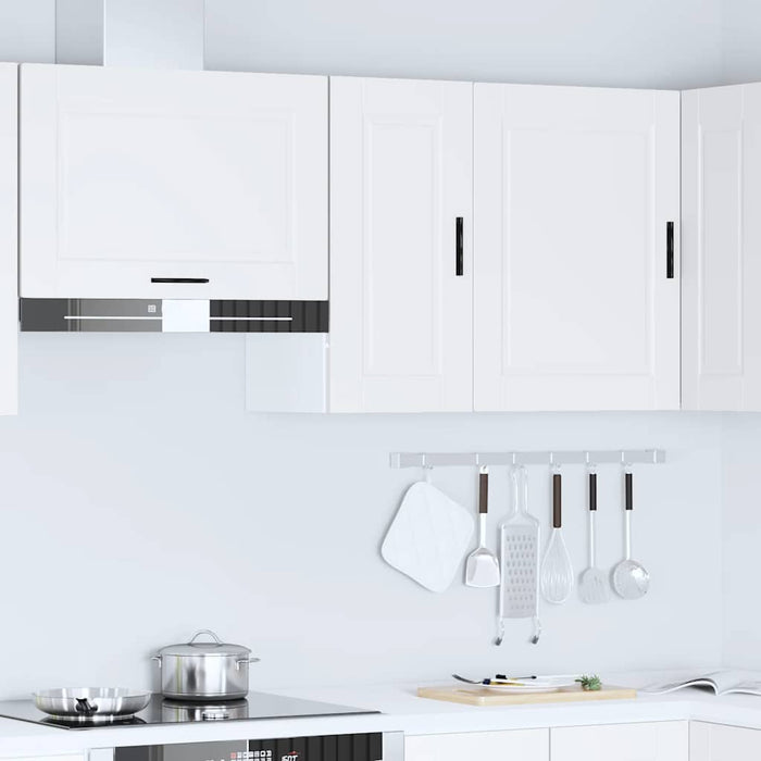 Kitchen Wall Cabinet Porto White Engineered Wood Npaboi
