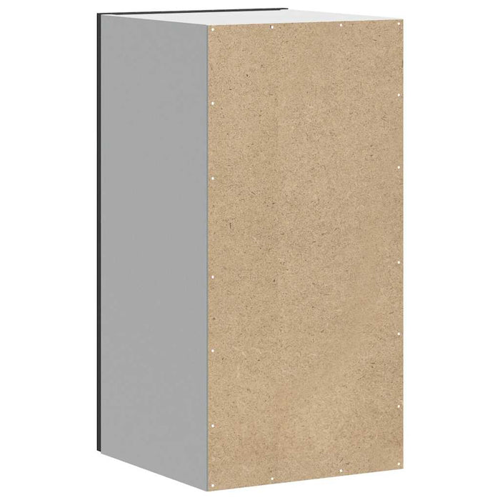 Kitchen Wall Cabinet Porto Black Engineered Wood Npabon