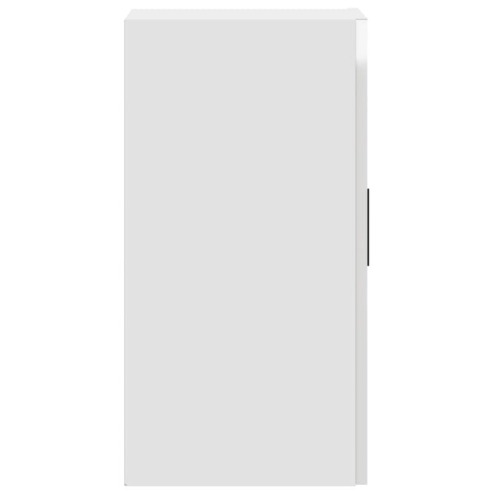 Kitchen Wall Cabinet Porto Glossy Look White Engineered Wood Npabok