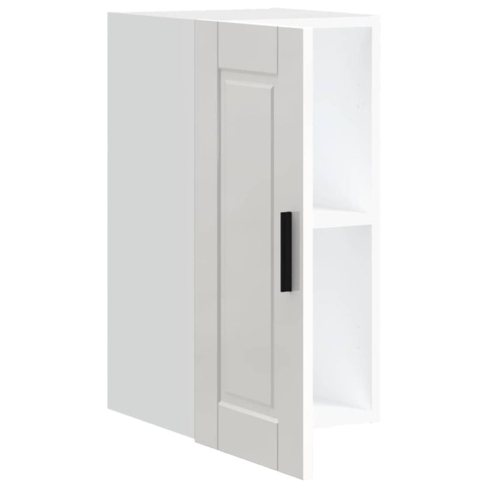 Kitchen Wall Cabinet Porto Glossy Look White Engineered Wood Npabok