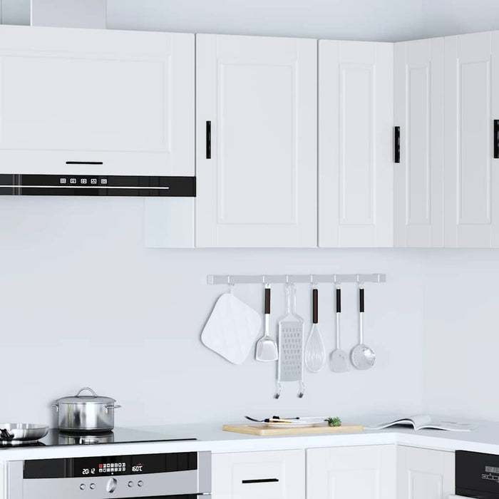 Kitchen Wall Cabinet Porto White Engineered Wood Npabxi