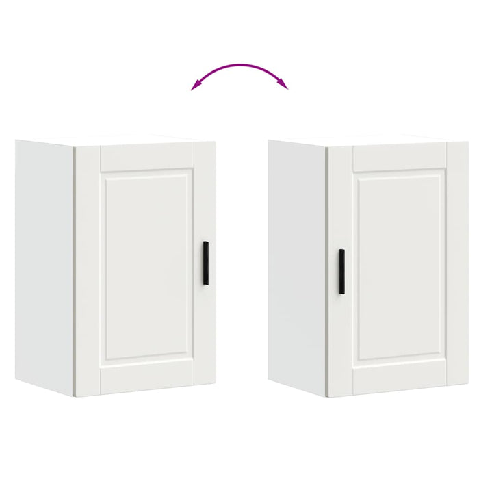 Kitchen Wall Cabinet Porto White Engineered Wood Npabxi