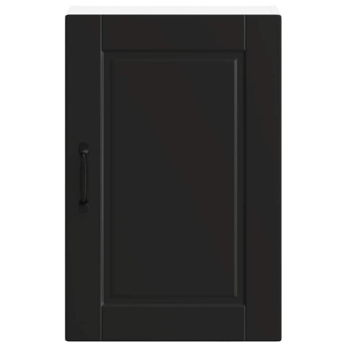 Kitchen Wall Cabinet Porto Black Engineered Wood Npabxn
