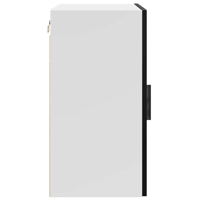 Kitchen Wall Cabinet Porto Black Engineered Wood Npabxn