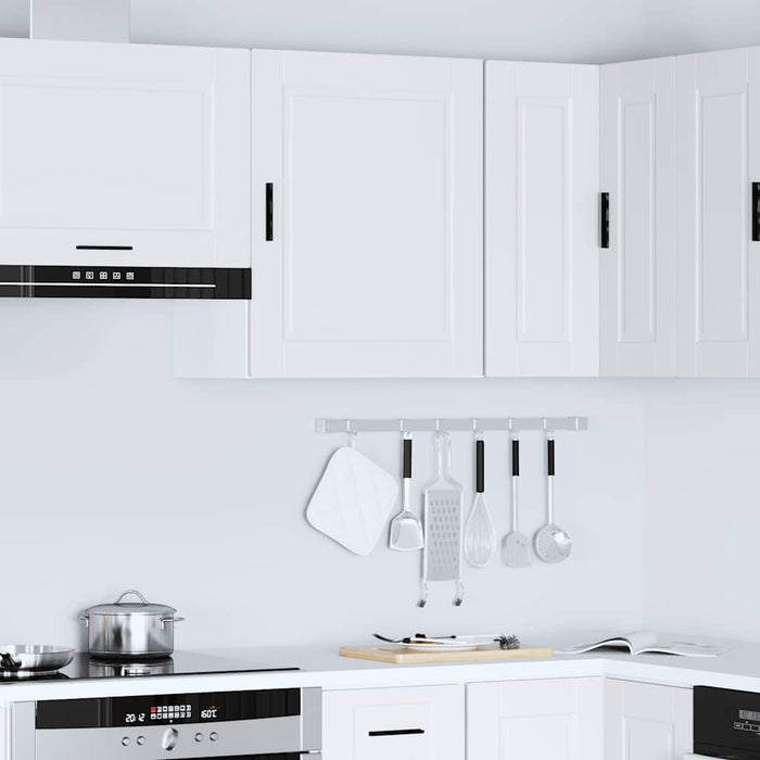 Kitchen Wall Cabinet Porto White Engineered Wood Npabti