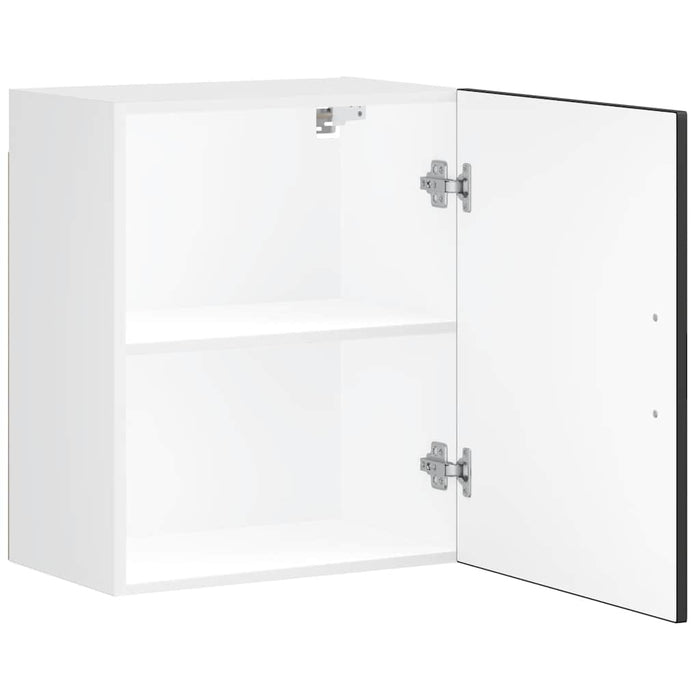 Kitchen Wall Cabinet Porto Black Engineered Wood Npabtk