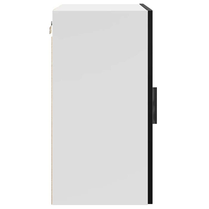 Kitchen Wall Cabinet Porto Black Engineered Wood Npabtk