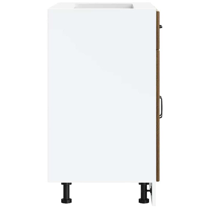 Kitchen Wall Cabinet Porto Glossy Look White Engineered Wood Npabao