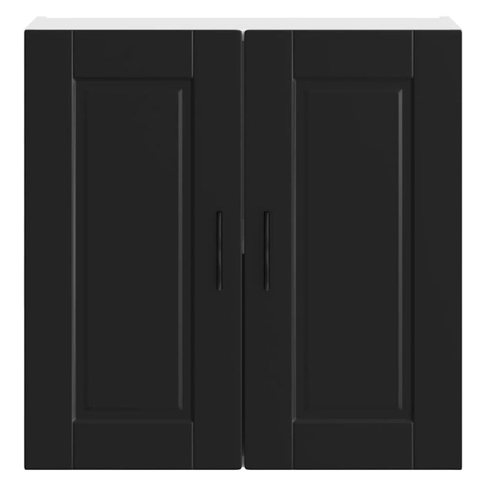 Kitchen Wall Cabinet Porto Black Engineered Wood Npabpn