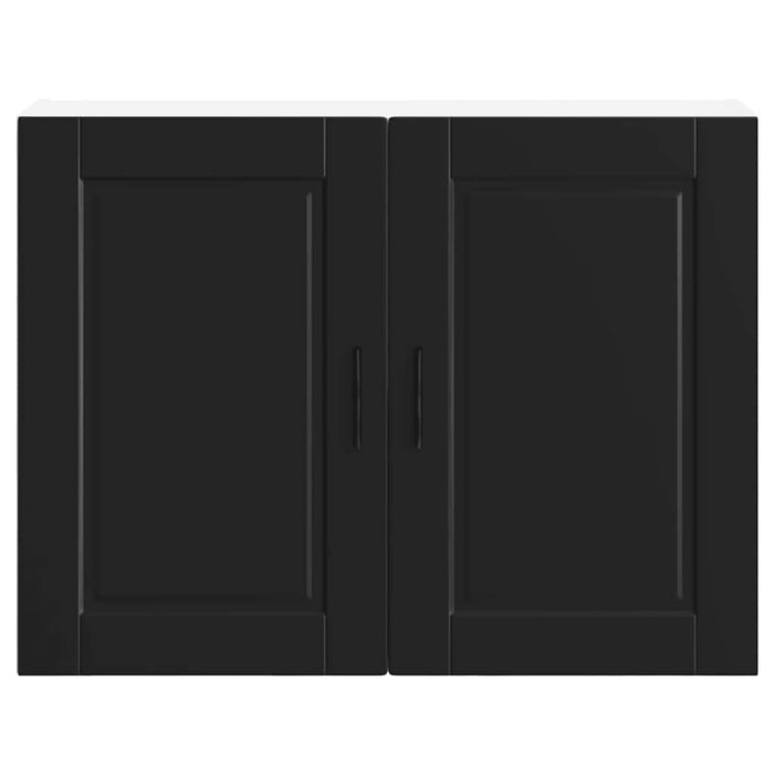 Kitchen Wall Cabinet Porto Black Engineered Wood Npabln