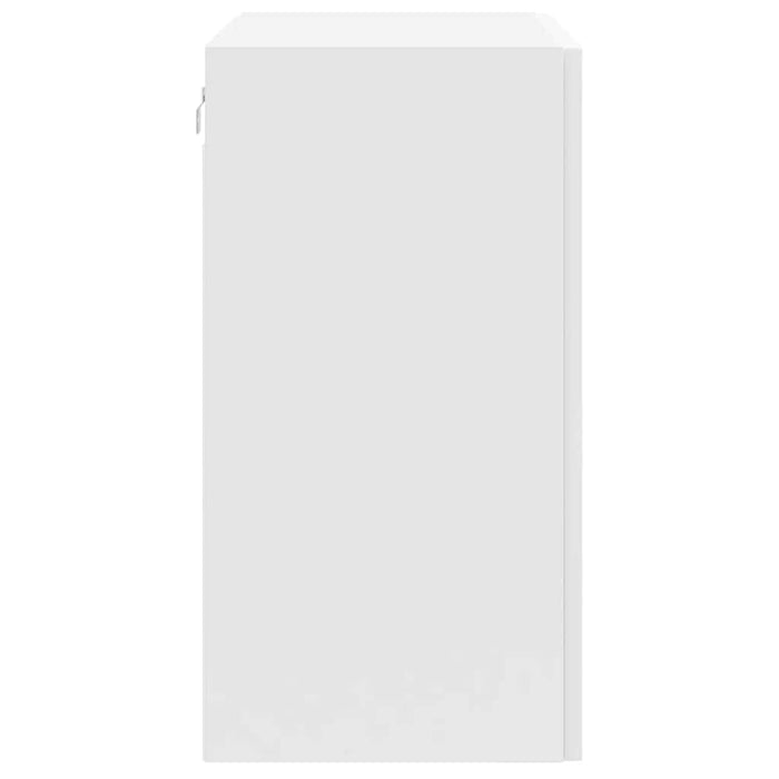 Kitchen Wall Cabinet Porto Glossy Look White Engineered Wood Npablk