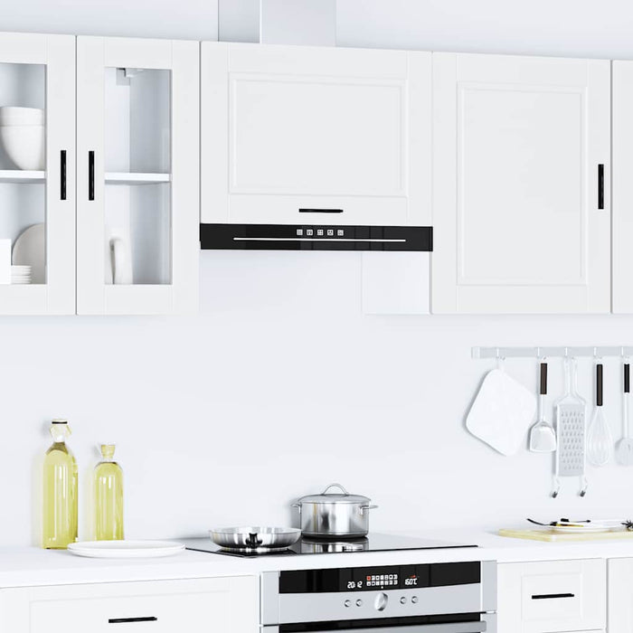 Kitchen Wall Cabinet Porto White Engineered Wood Npabii