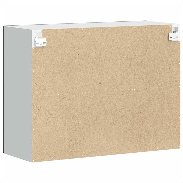 Kitchen Wall Cabinet With Glass Door Porto Black Npabnn