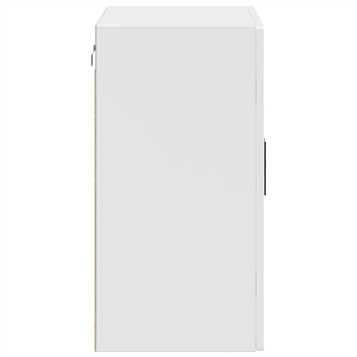 Kitchen Wall Cabinet With Glass Door Porto Glossy Look White Npabnk