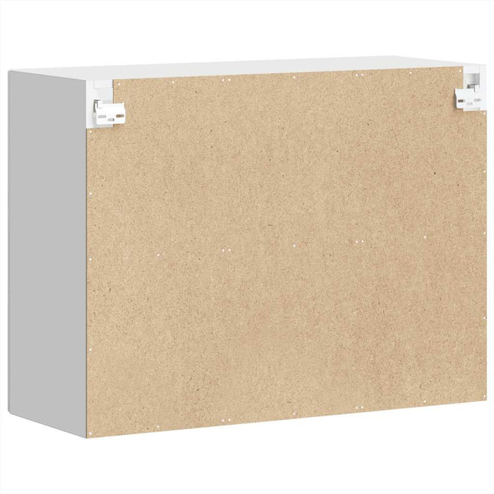 Kitchen Wall Cabinet With Glass Door Porto Glossy Look White Npabnk