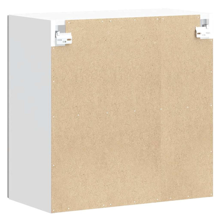 Kitchen Wall Cabinet With Glass Door Porto Glossy Look White Npaoak