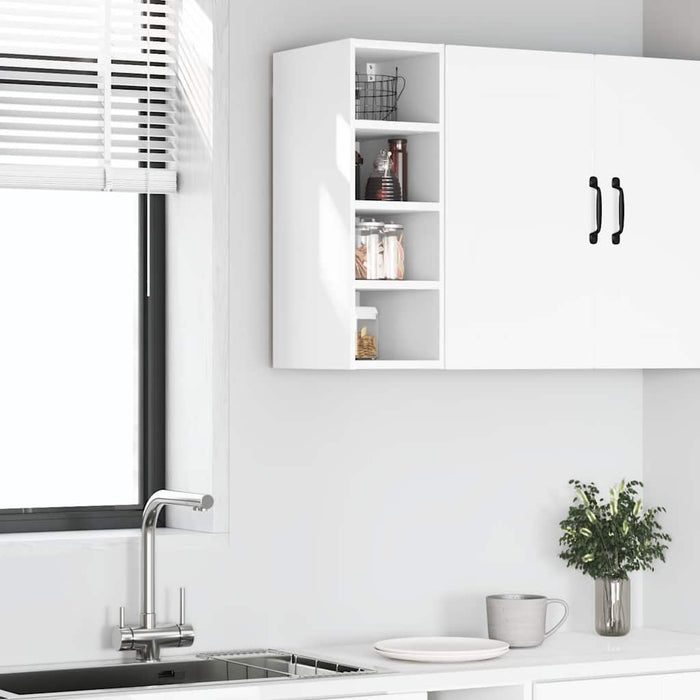 Hanging Cabinet Riga White 20X29.5X60 Cm Engineered Wood Npaopi
