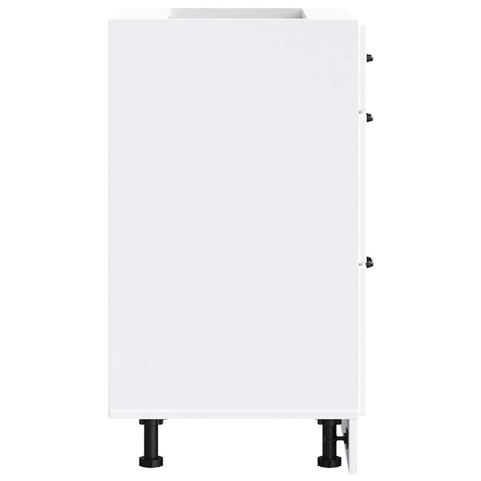 Kitchen Base Cabinet Lucca White Engineered Wood Npaxlk