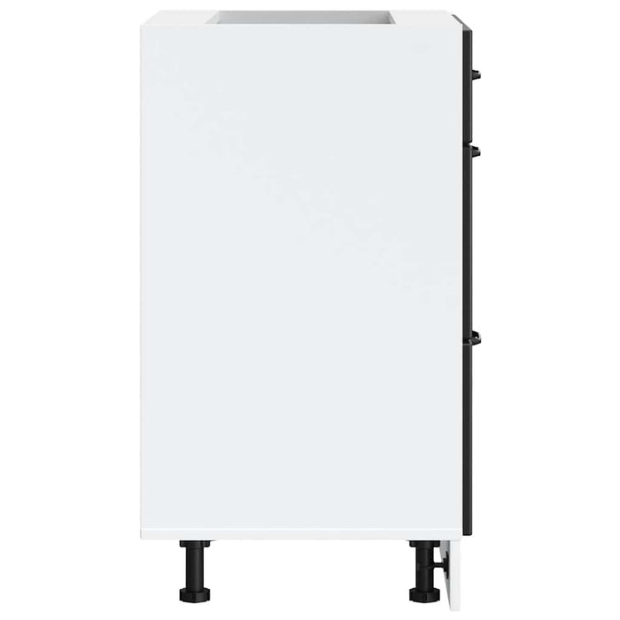 Kitchen Base Cabinet Lucca Black Engineered Wood Npaxib