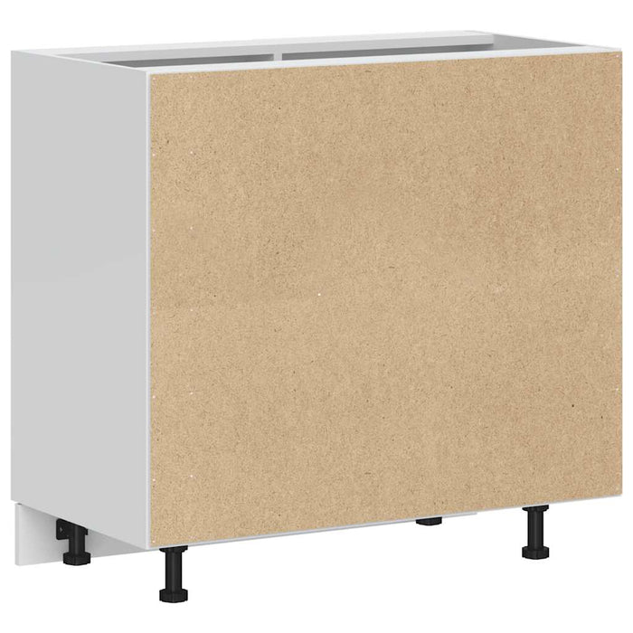 Kitchen Base Cabinet Lyon White Engineered Wood Npaxnk