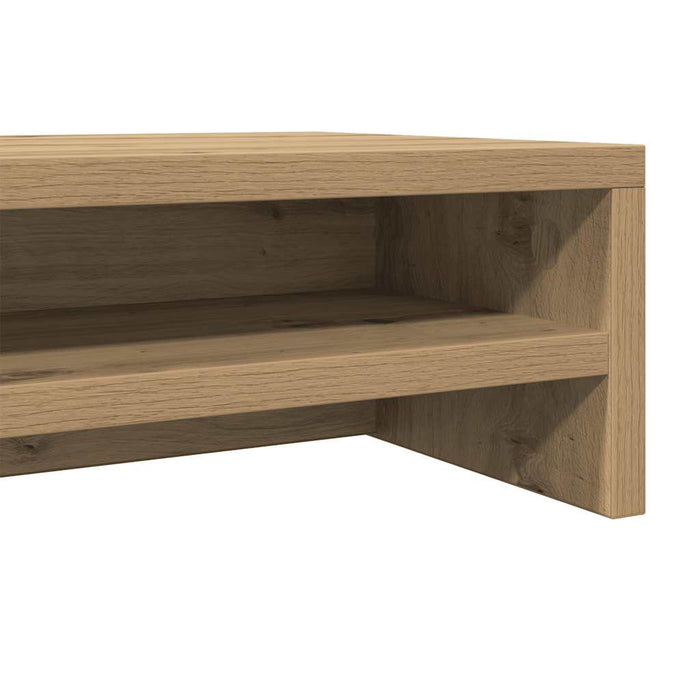 Monitor Stand Artisan Oak 100X24X13 Cm Engineered Wood Nppnxp
