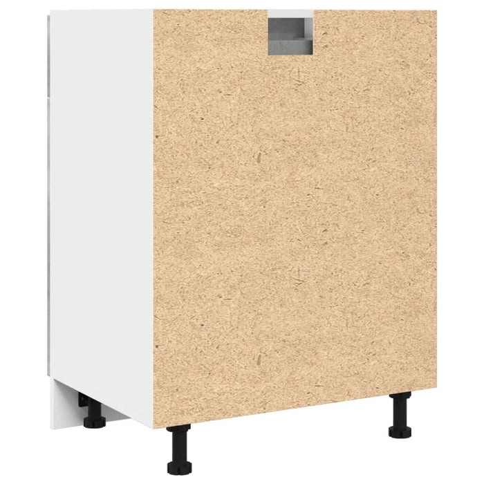 Drawer Bottom Cabinet Concrete Grey 60X46X81.5 Cm Engineered Wood Nplbnn