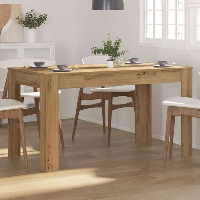 Dining Table Artisan Oak 140X74.5X76 Cm Engineered Wood Nplpit