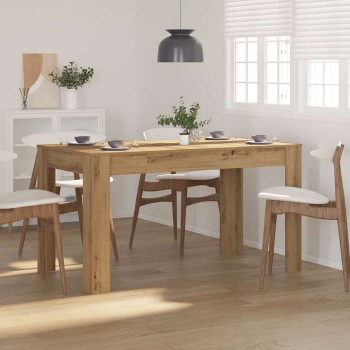 Dining Table Artisan Oak 140X74.5X76 Cm Engineered Wood Nplpit
