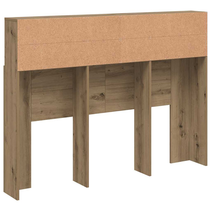 Double Size Headboard Cabinet Artisan Oak 140X19X103.5 Cm Nplnlk