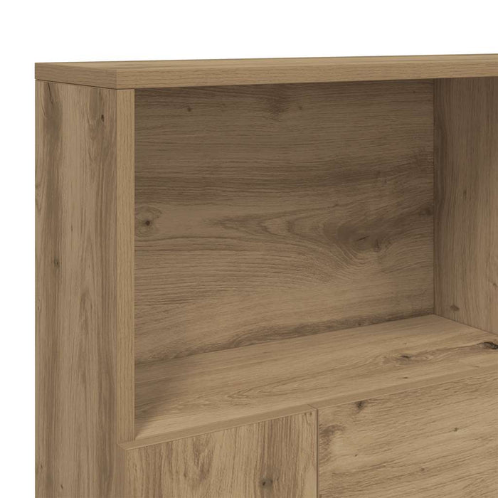 Double Size Headboard Cabinet Artisan Oak 140X19X103.5 Cm Nplnlk