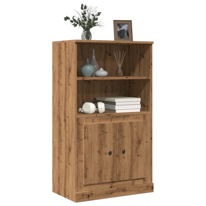 Highboard Artisian Oak 60X35.5X103.5 Cm Engineered Wood Npioan