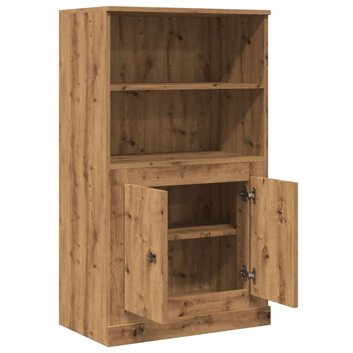 Highboard Artisian Oak 60X35.5X103.5 Cm Engineered Wood Npioan