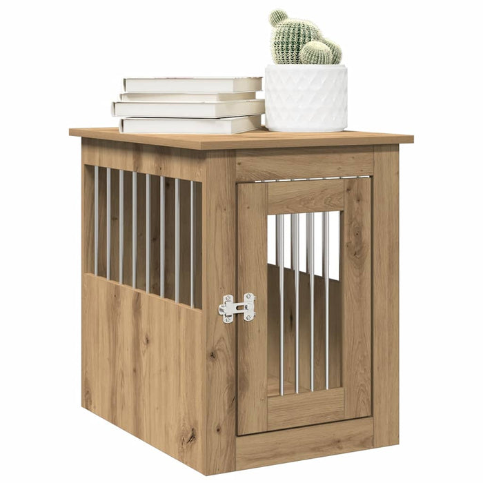 Dog Crate Furniture Artisan Oak 45X62X59 Cm Engineered Wood Npilti