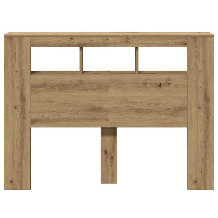 Double Size Led Headboard Artisan Oak 140X18.5X103.5 Cm Engineered Wood Npilni