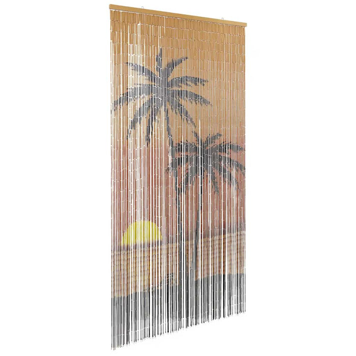 Insect Door Curtain Palm Tree Print 100X200 Cm Bamboo Aboiaap