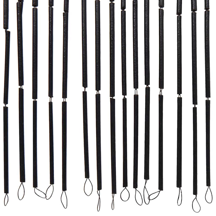 Insect Door Curtain Dark Grey 100X220 Cm Bamboo Aboiapb