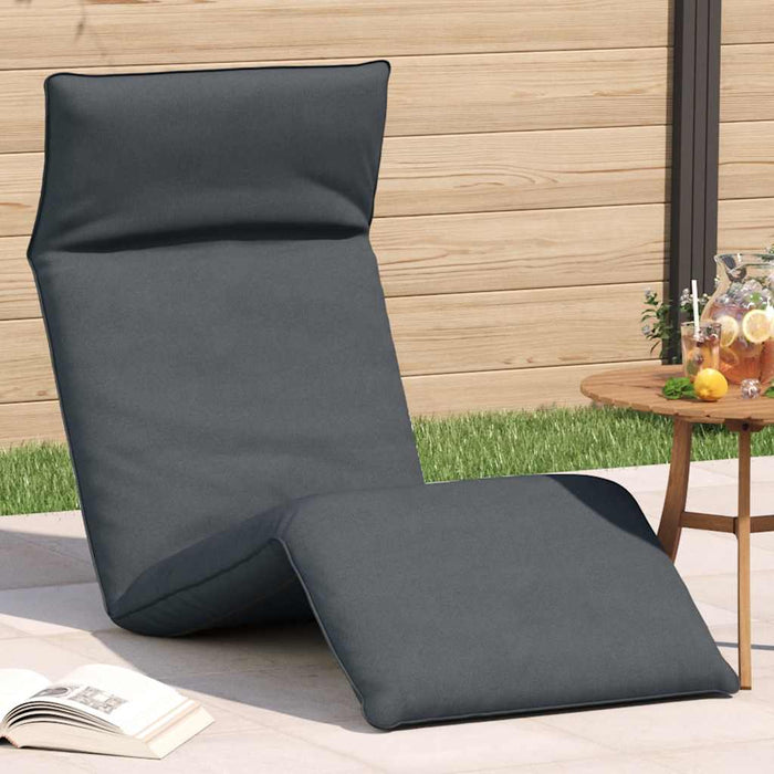 Folding Sun Lounger Anthracite 175X54X8.5 Cm Oxford Fabric Abokial