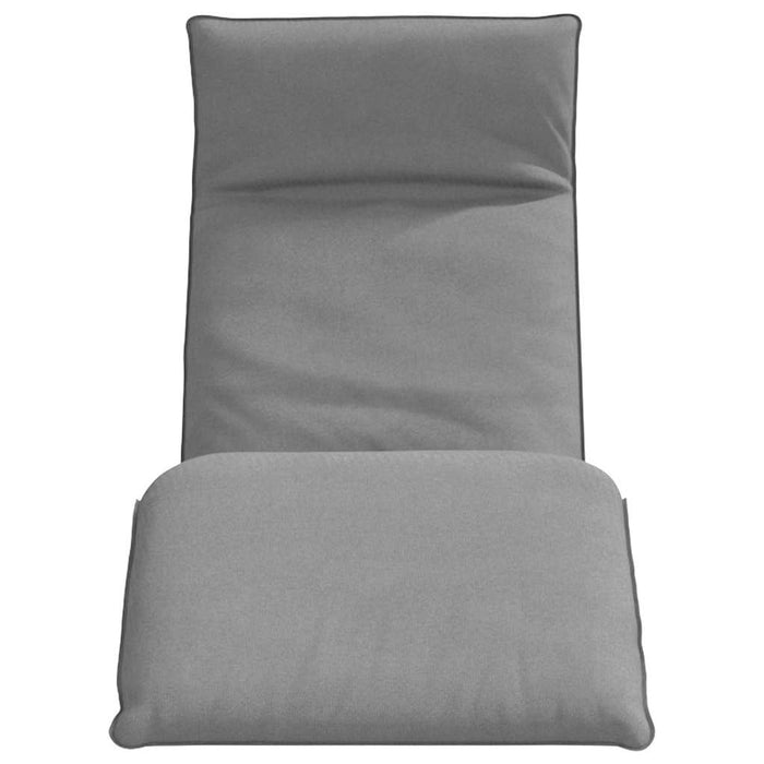 Folding Sun Lounger Grey 175X54X8.5 Cm Oxford Fabric Abokiai