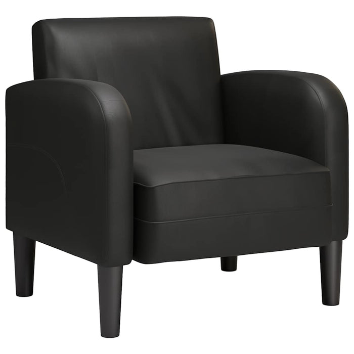 Sofa Chair With Armrests Black 54 Cm Faux Leather Aobbpxk
