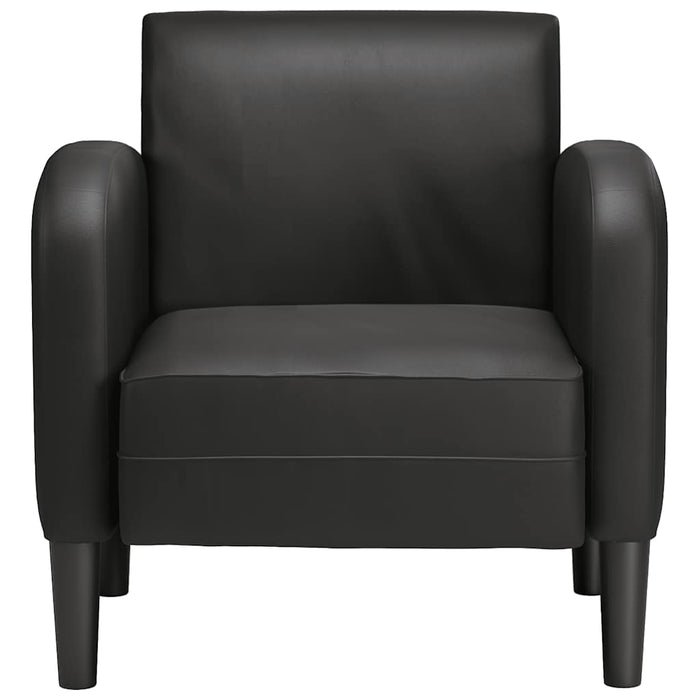 Sofa Chair With Armrests Black 54 Cm Faux Leather Aobbpxk