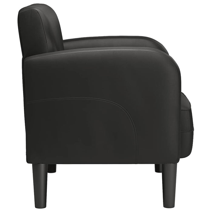 Sofa Chair With Armrests Black 54 Cm Faux Leather Aobbpxk